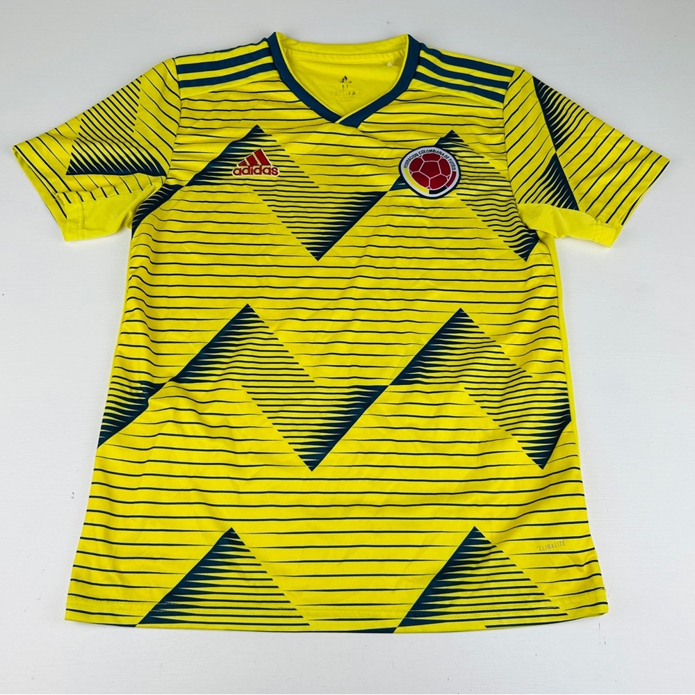 Adidas Columbia Jersey Mens Medium 2019 Home Kit Futbol Team Yellow Soccer